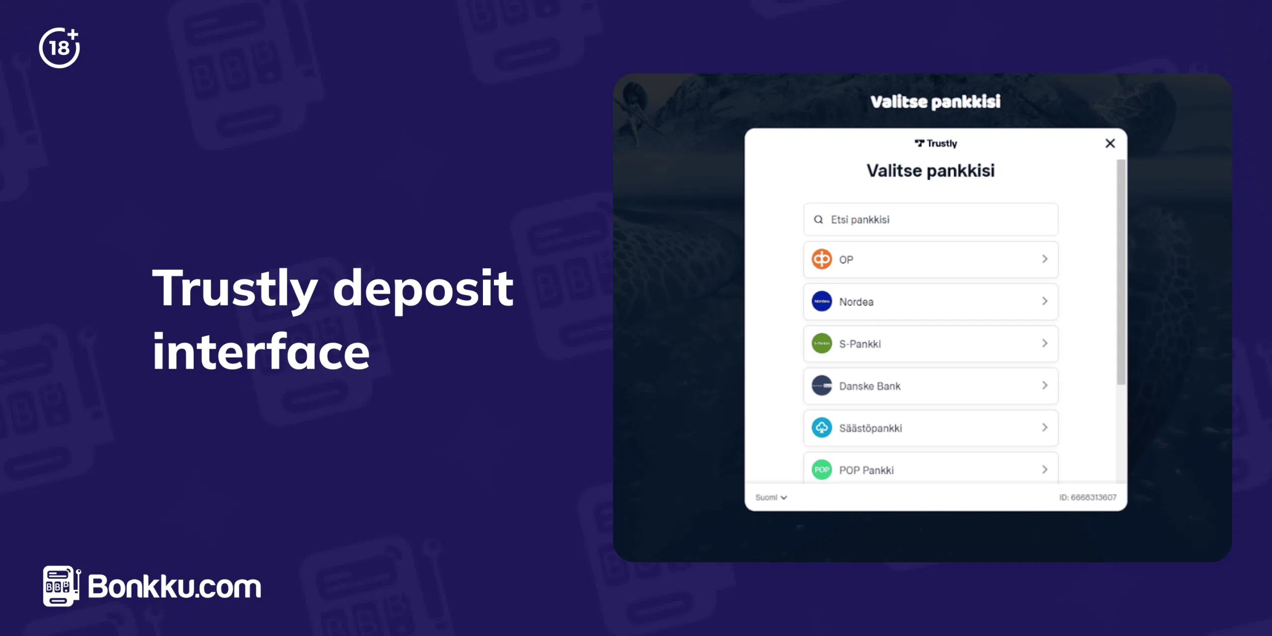 trustly deposit interface