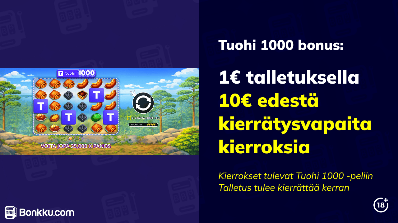 tuohi casino tuohi 1000 bonus