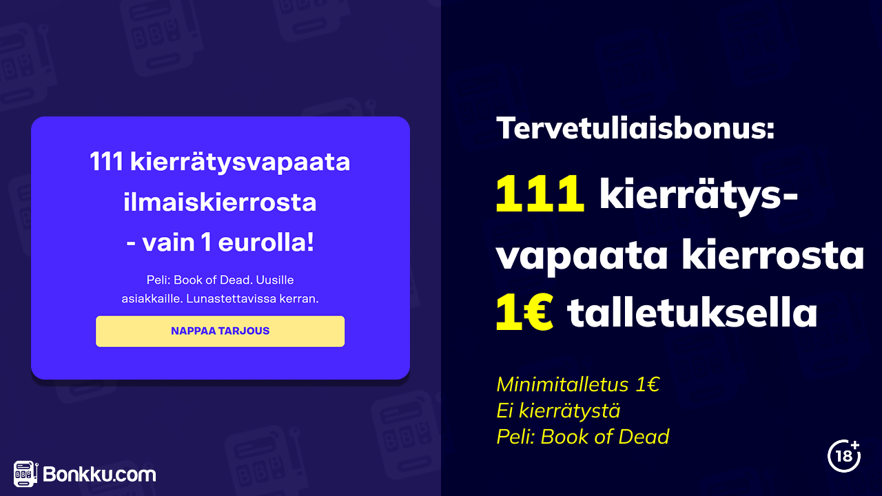 tuohi kasino 111 kierrätysvapaata ilmaiskierrosta