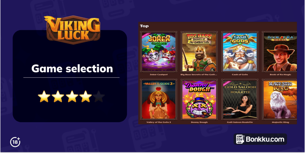 viking luck game selection