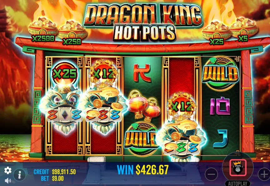 dragon king hot pots bonus