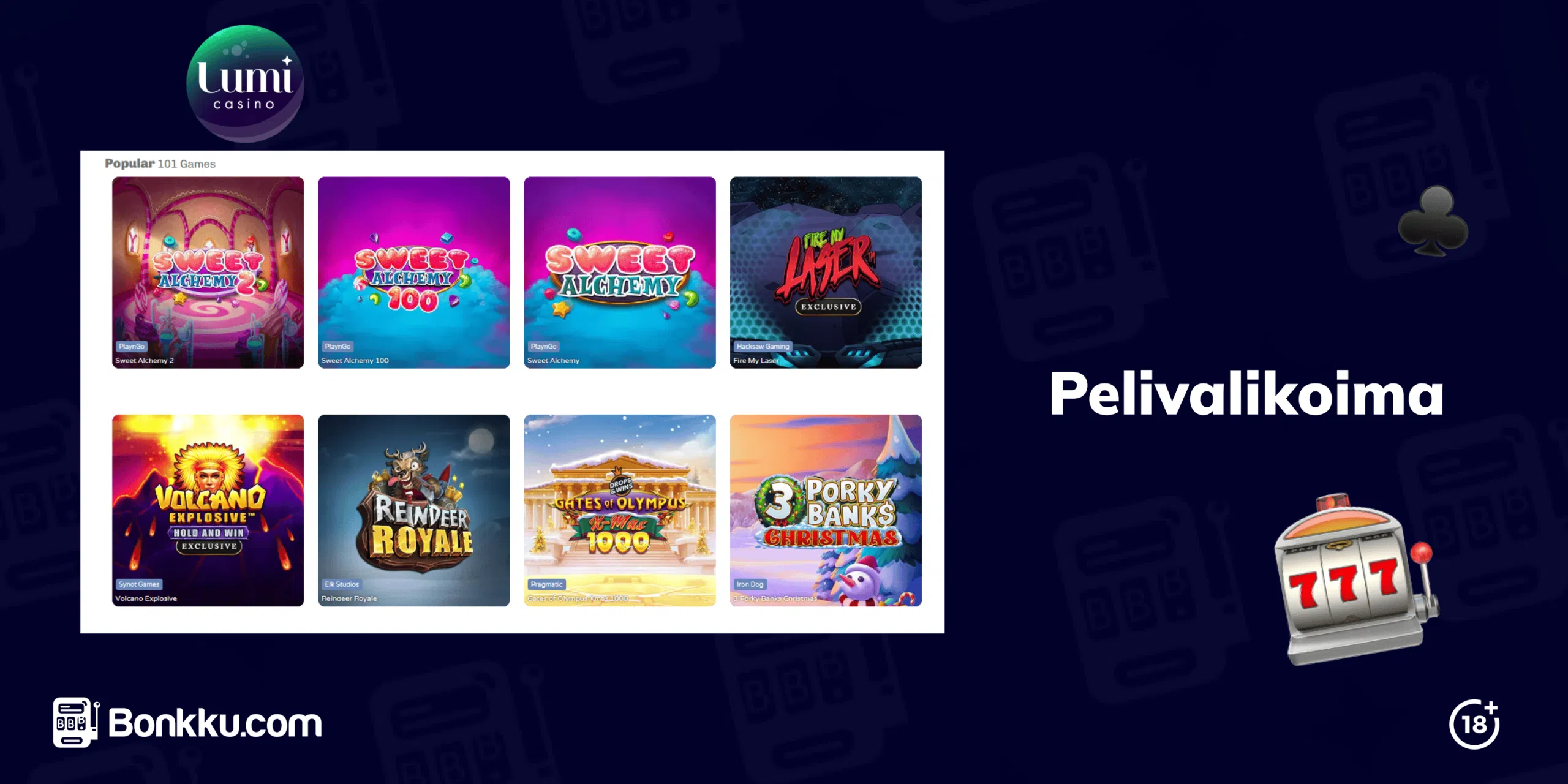 lumi casino pelivalikoima