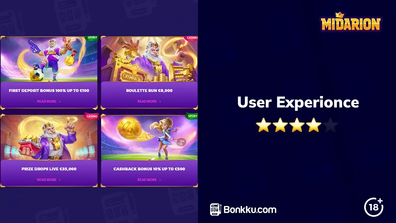 midarion casino user experience
