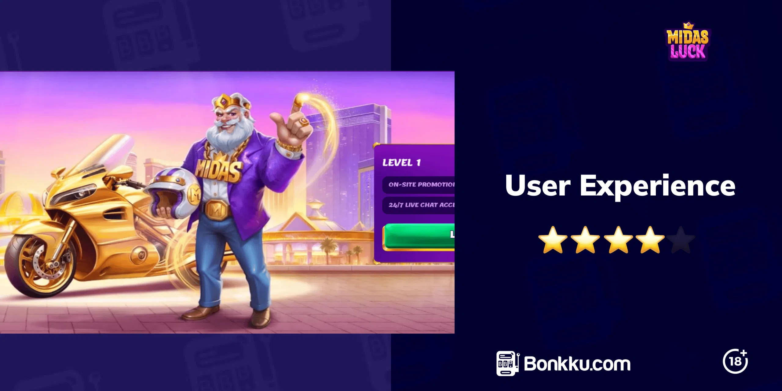 midas luck casino user experience