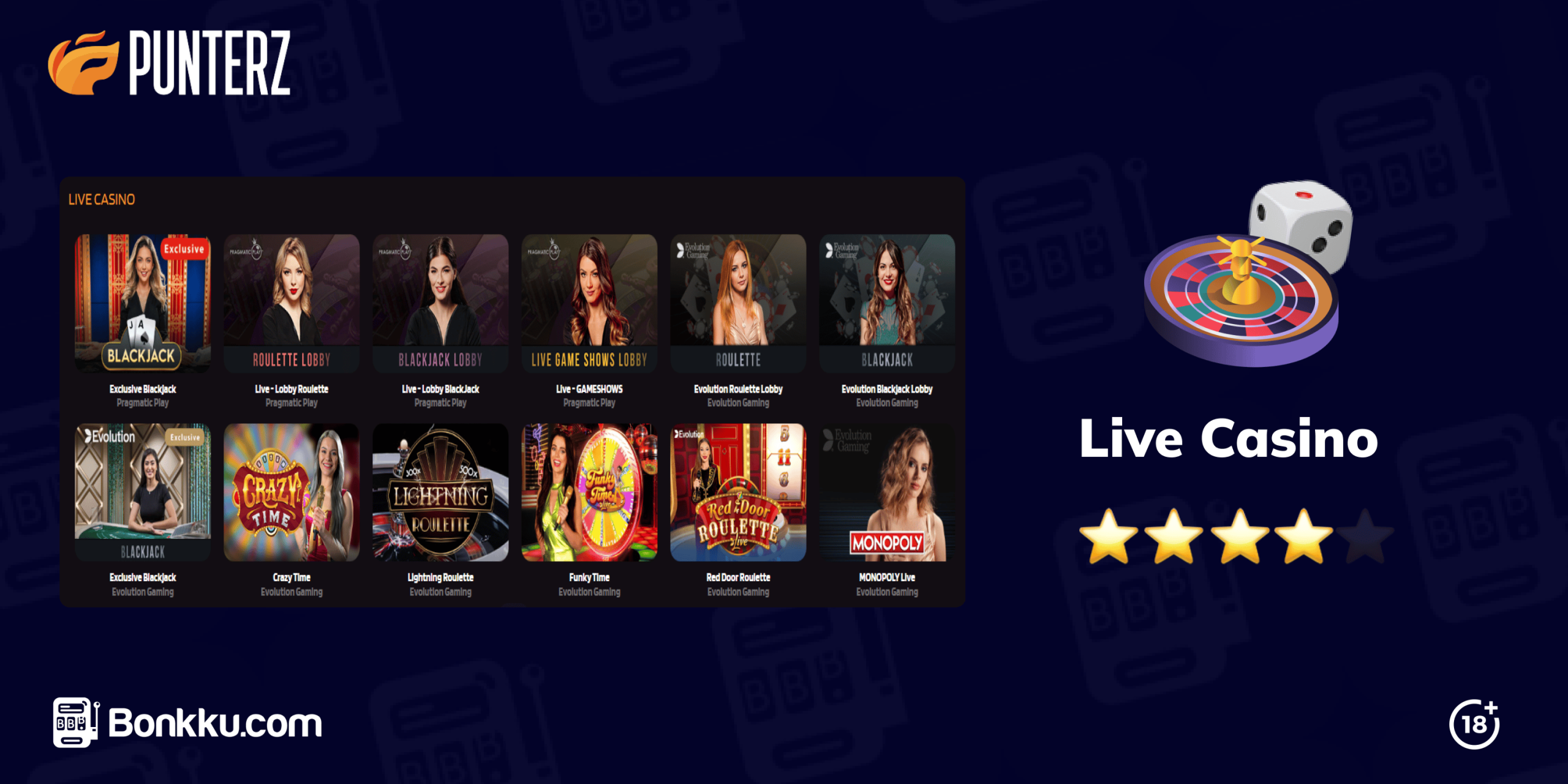 punterz live casino