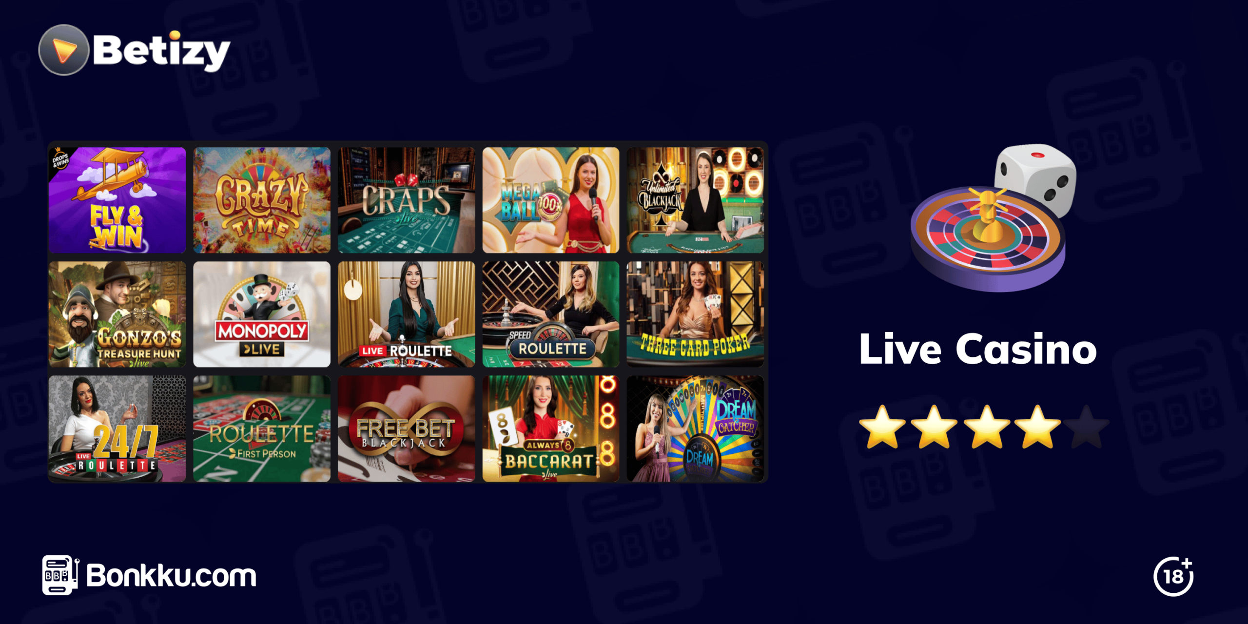 betizy live casino