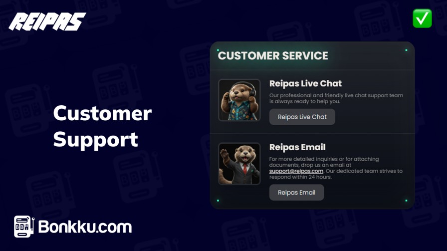 customer support at reipas casino