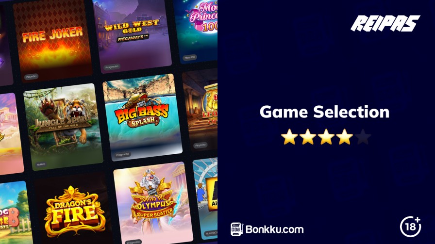 game selection at reipas casino