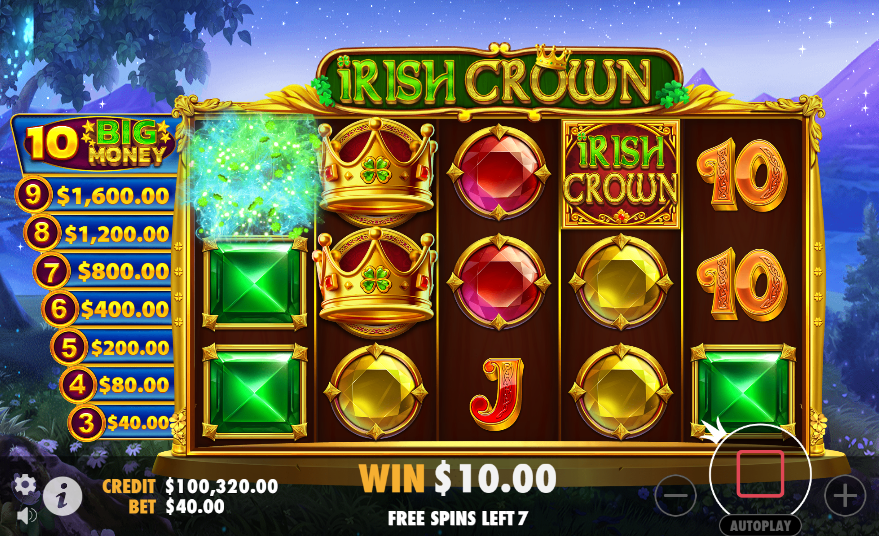 irish crown bonus