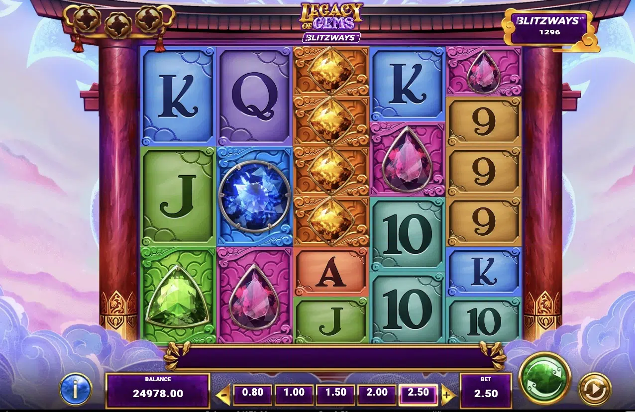 legacy of gems blitzways slot