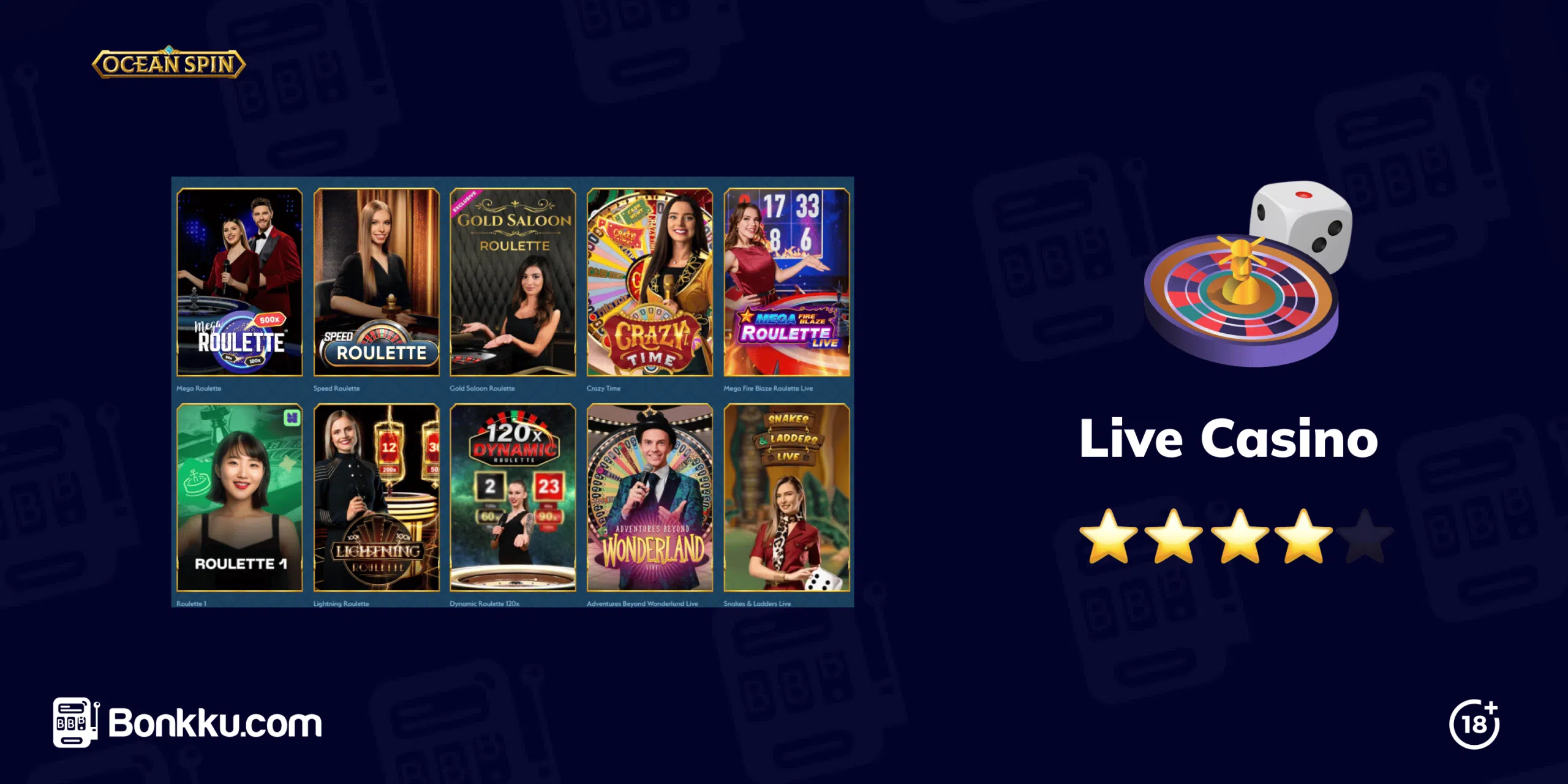 ocean spin live casino