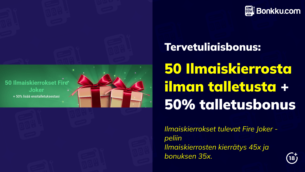 one casino 50 ilmaiskierrosta ilman talletusta