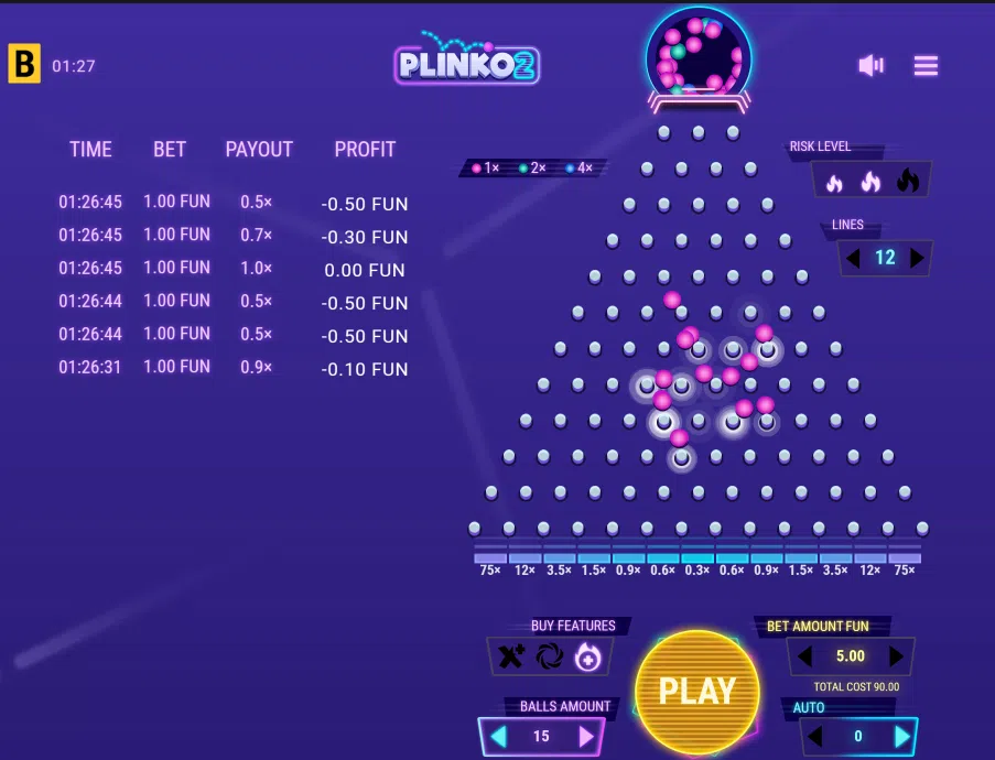 plinko 2 features