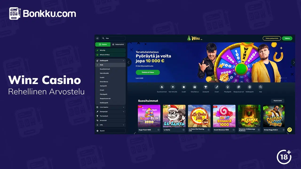 winz casino rehellinen arvostelu