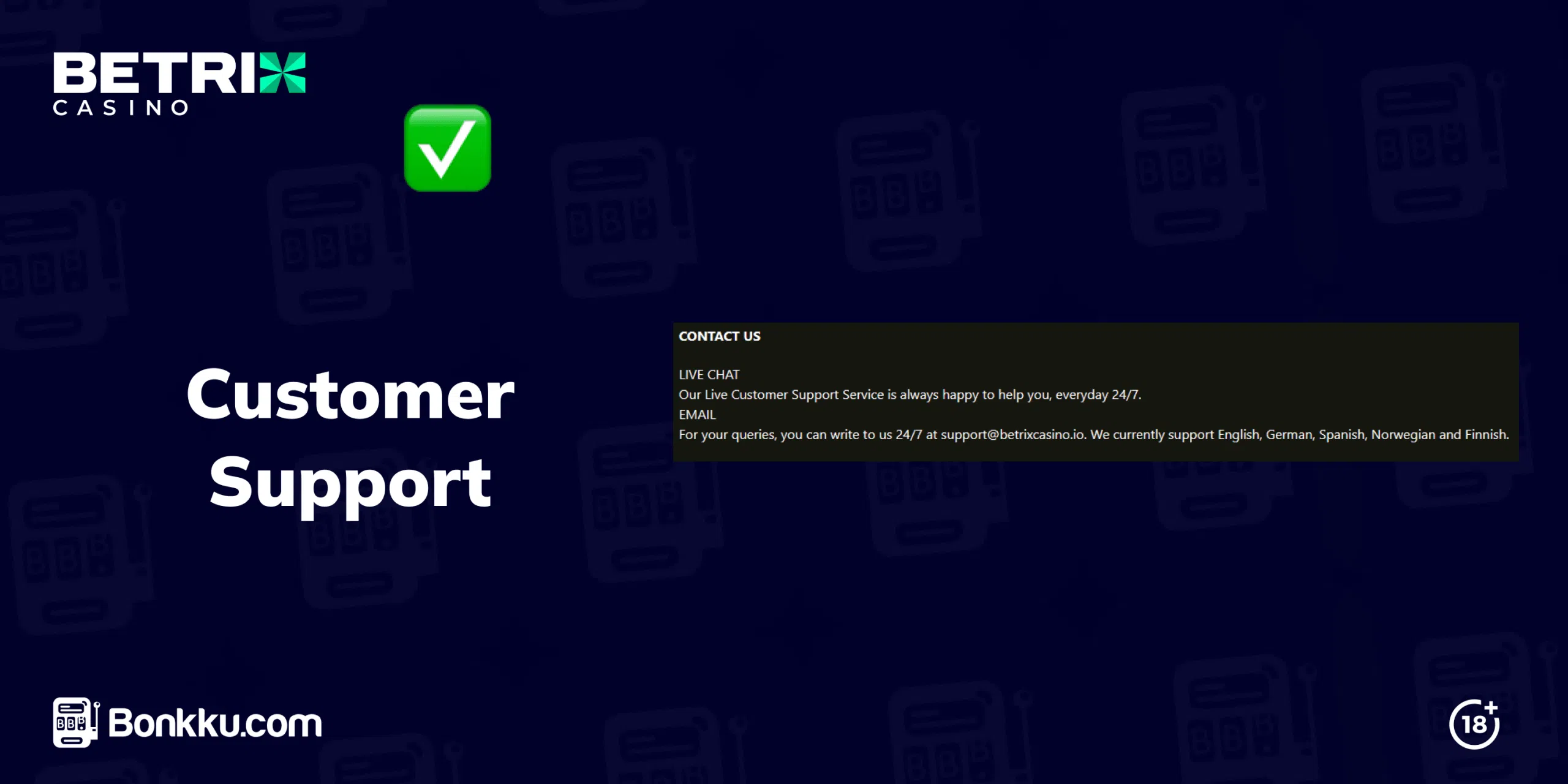 betrix casino customer support