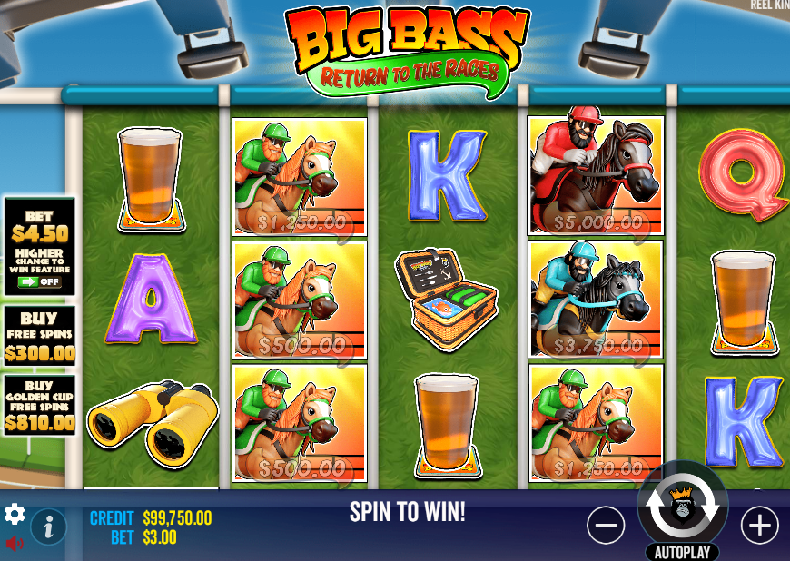 big bass return to the races slot