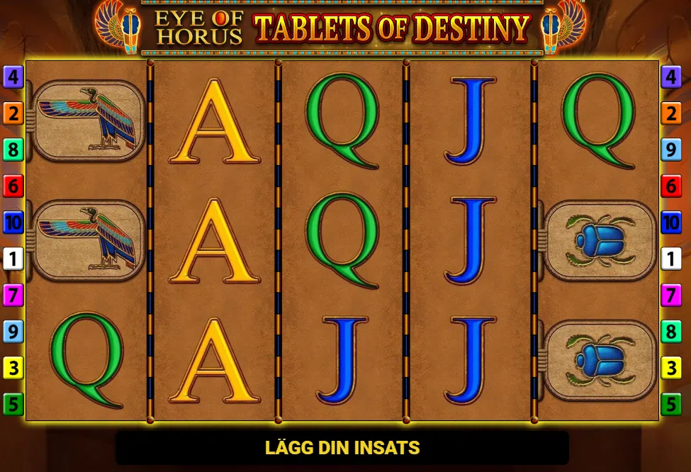 eye of horus tablets of destiny slot