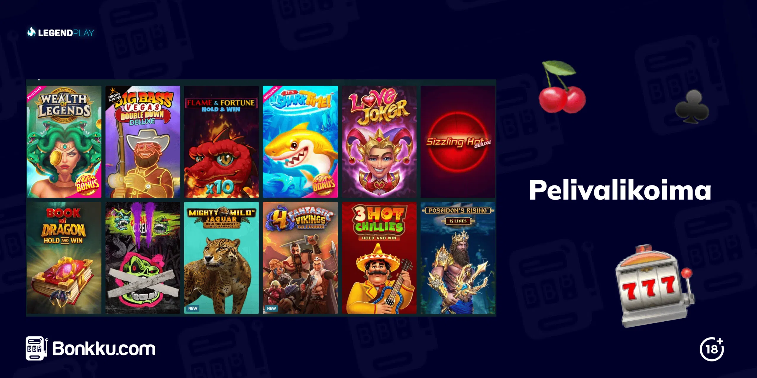 legendplay casino pelivalikoima