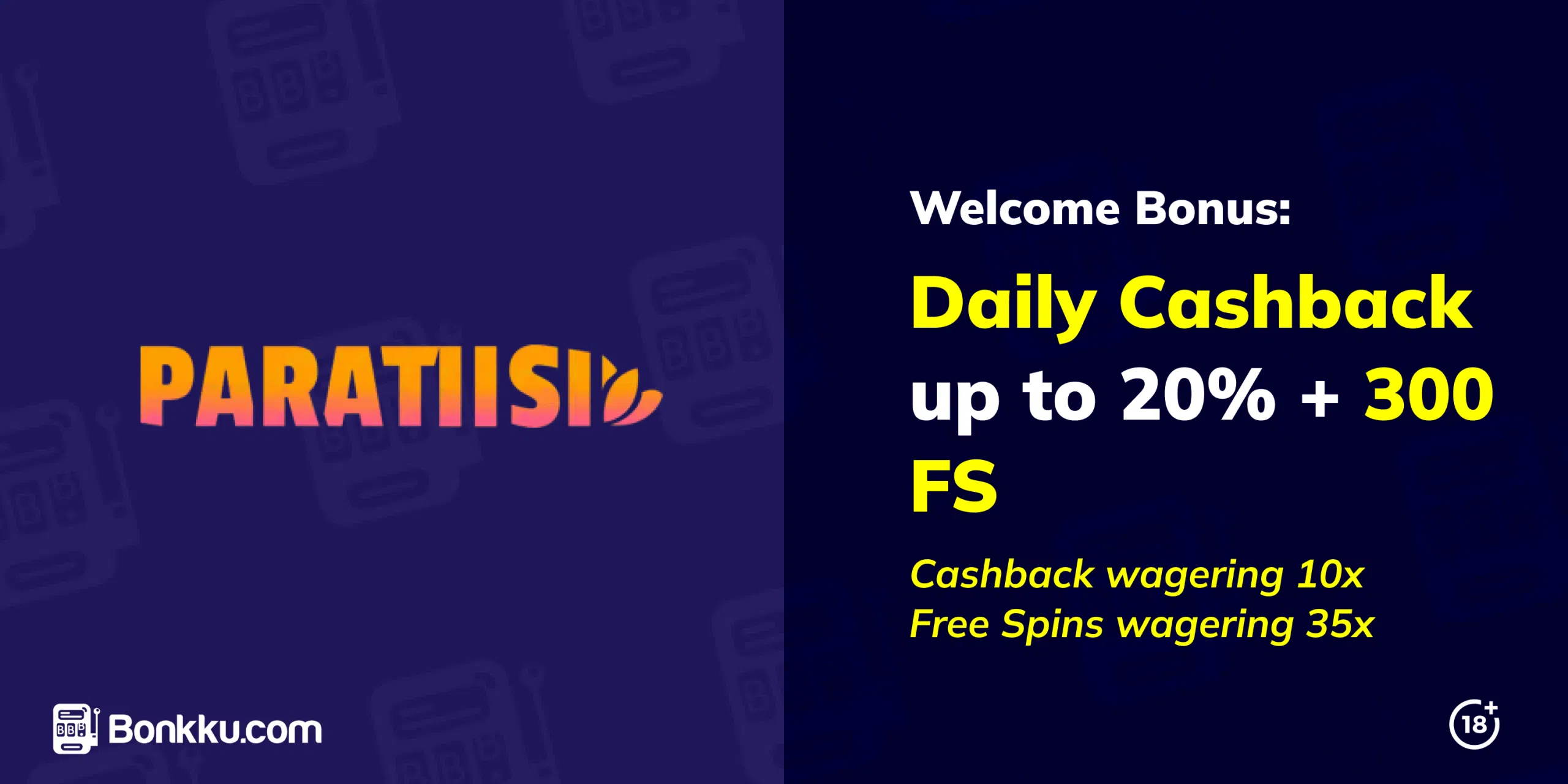 paratiisi casino welcome bonus