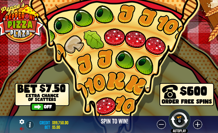 peppe's pepperoni pizza plaza slot