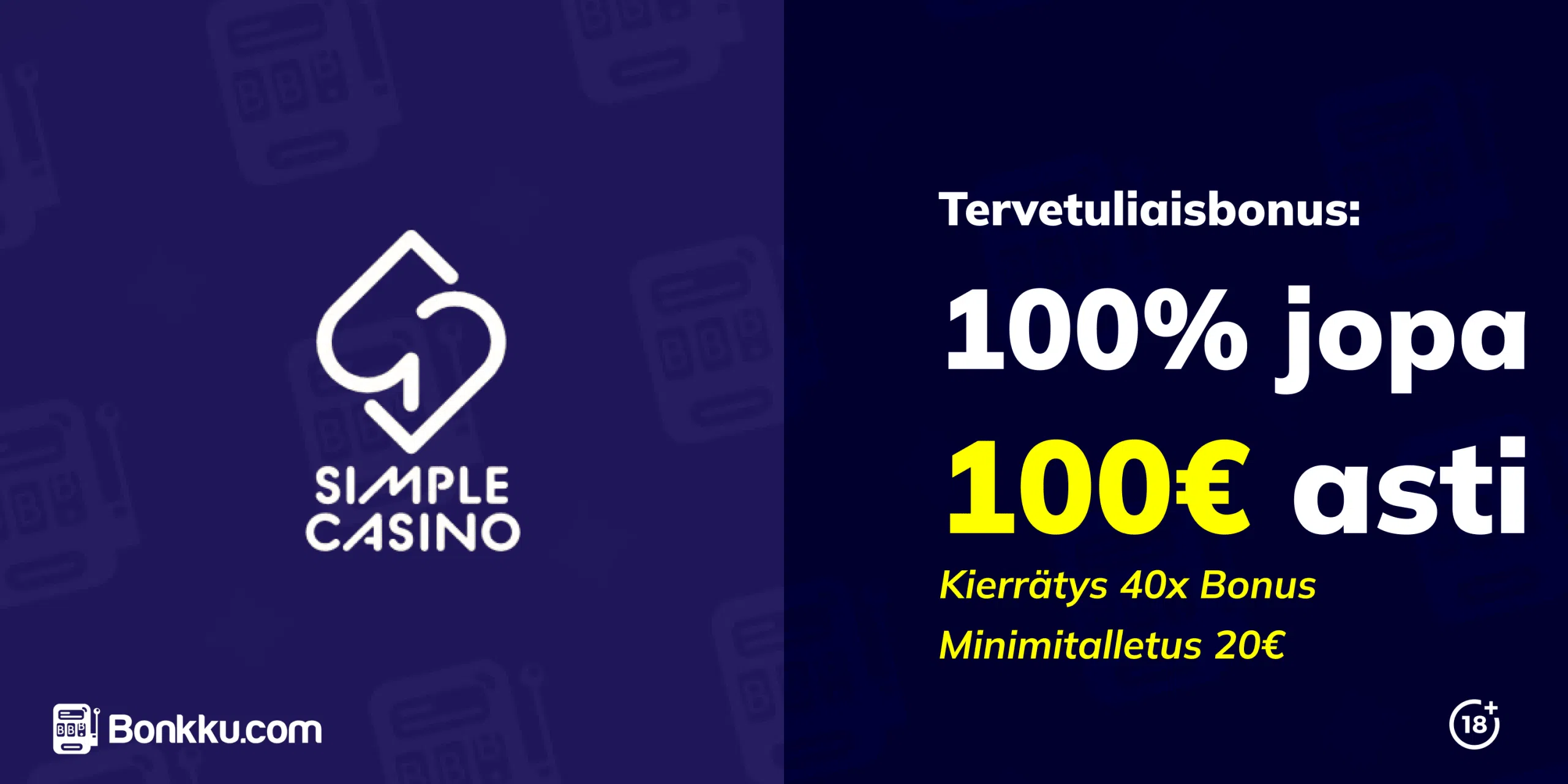 simple casino tervetuliaisbonus