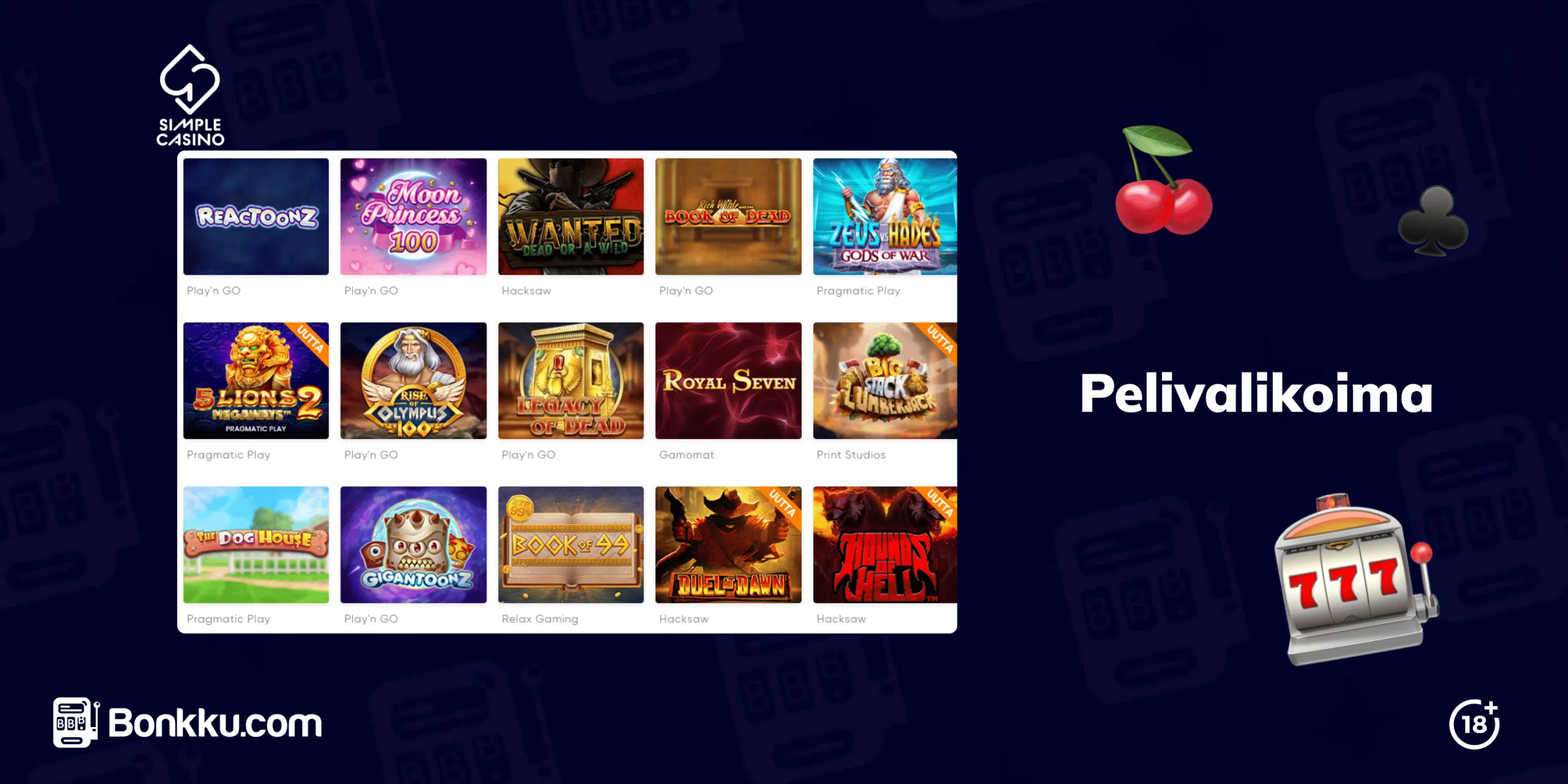 simple casino pelivalikoima