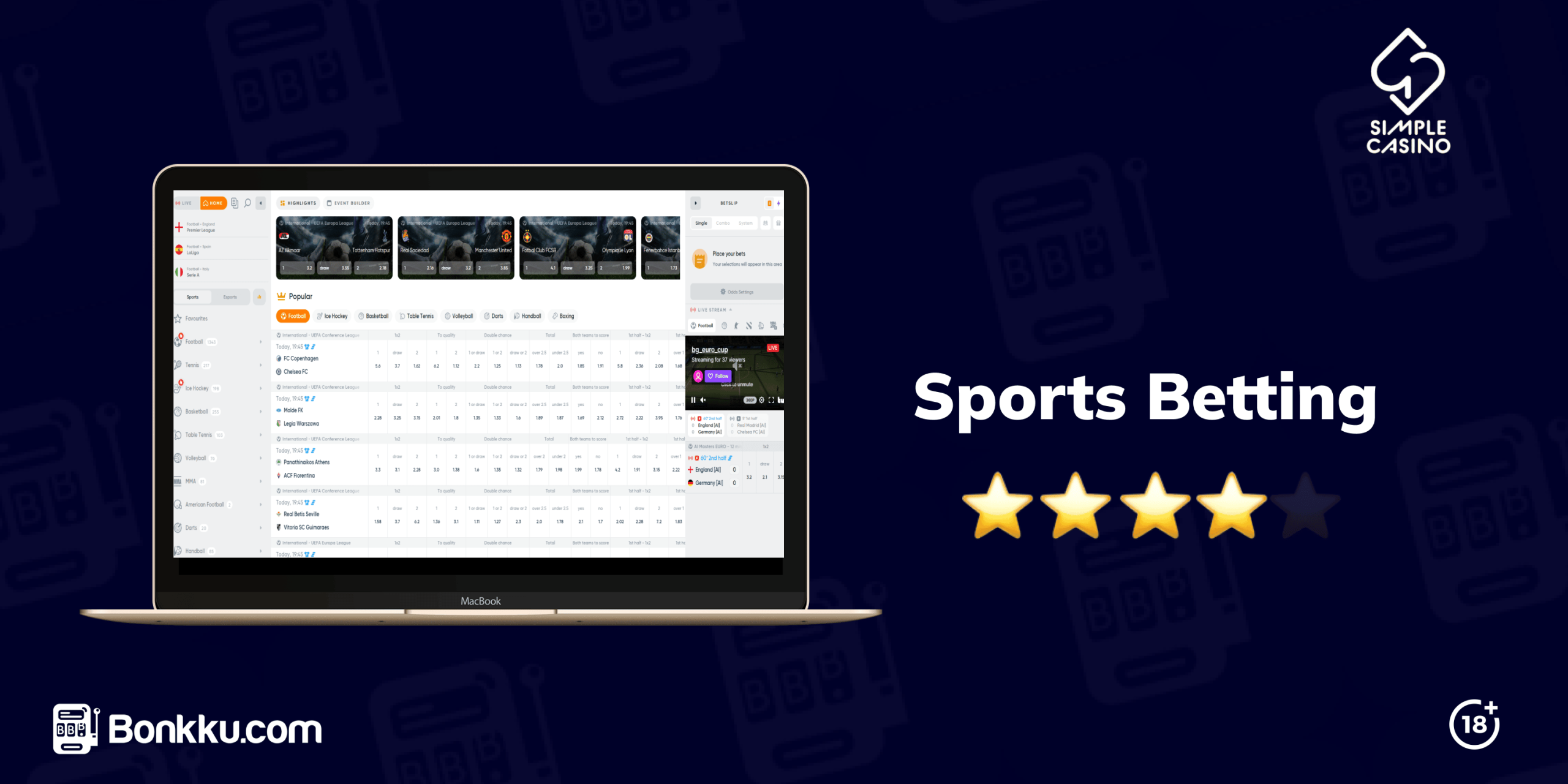 simple casino sports betting