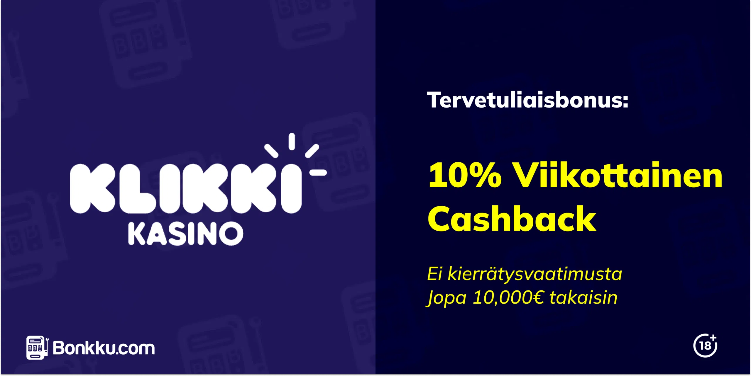 klikki kasino viikottainen cashback