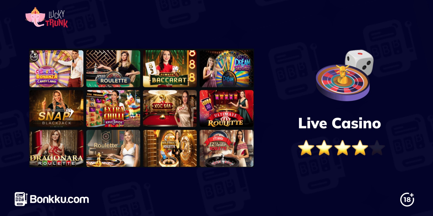 live casino at lucky trunk