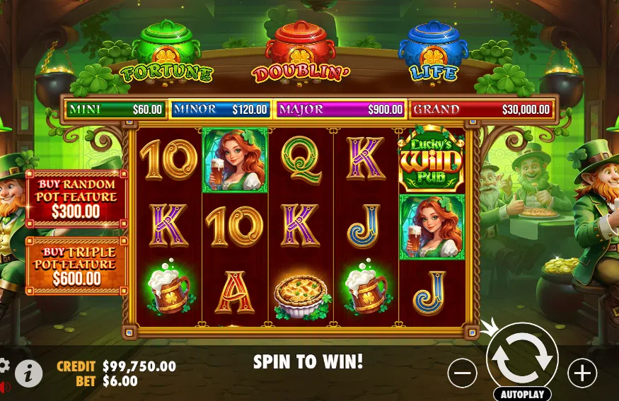 lucky's wild pub slot