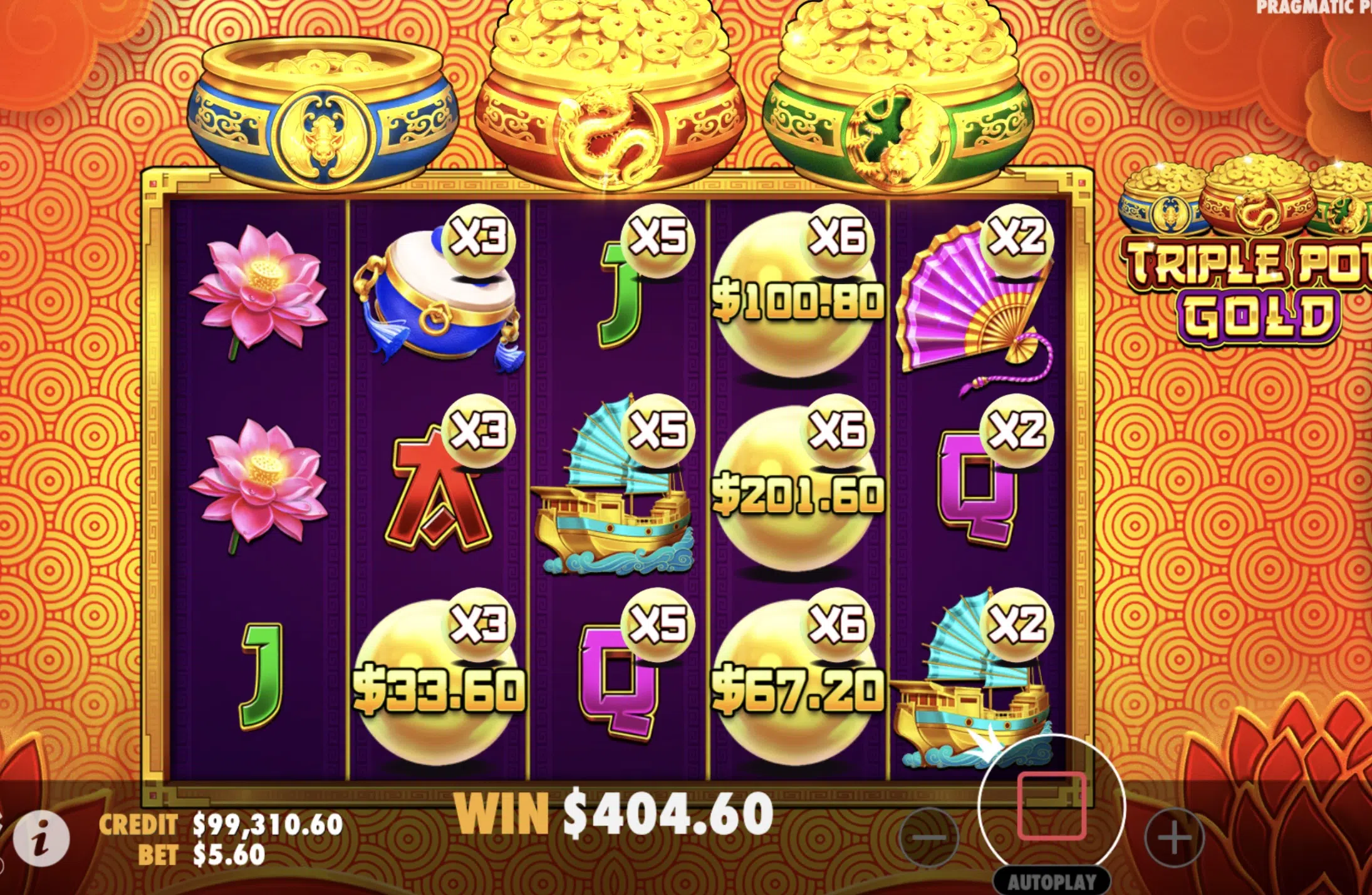 triple pot gold bonus