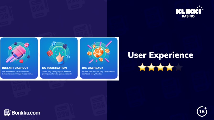 user experience at klikki kasino