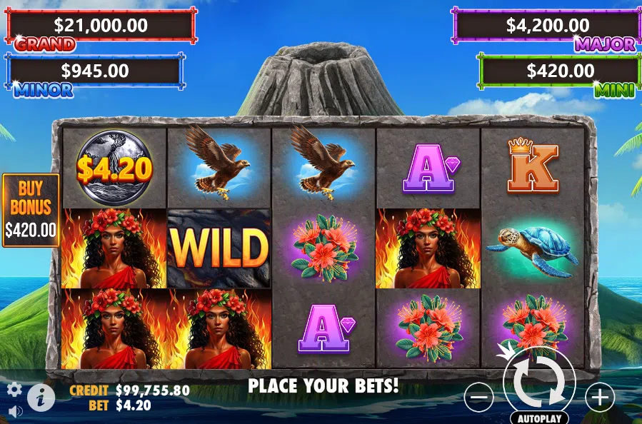 volcano goddess slot