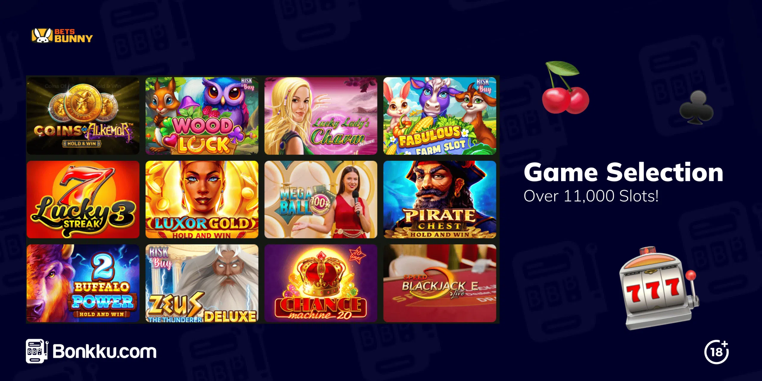 bets bunny casino game selection
