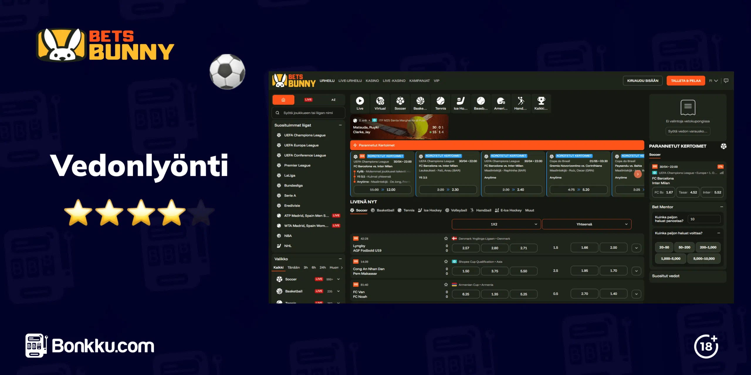betsbunny casino vedonlyönti