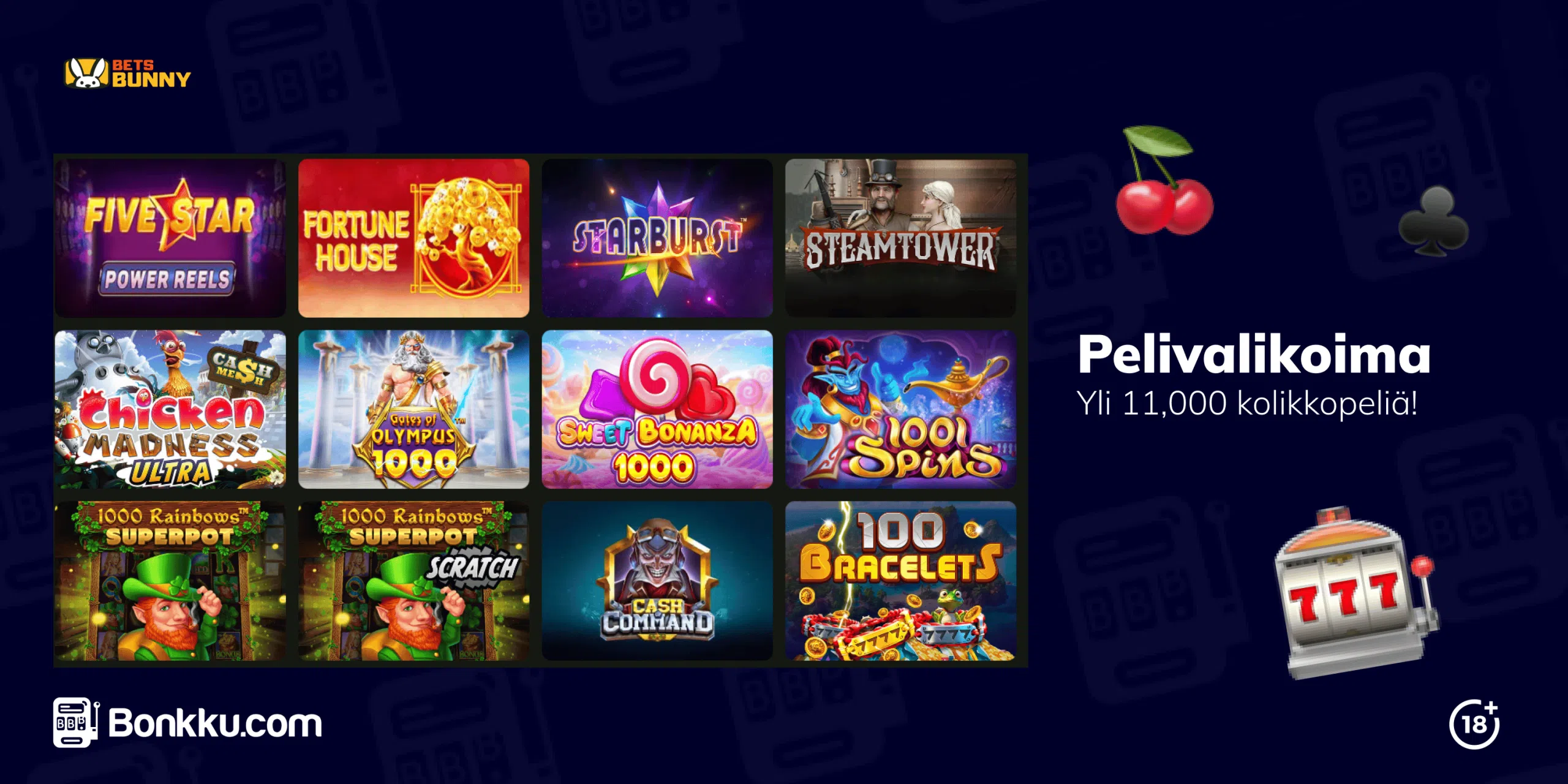 betsbunny pelivalikoima