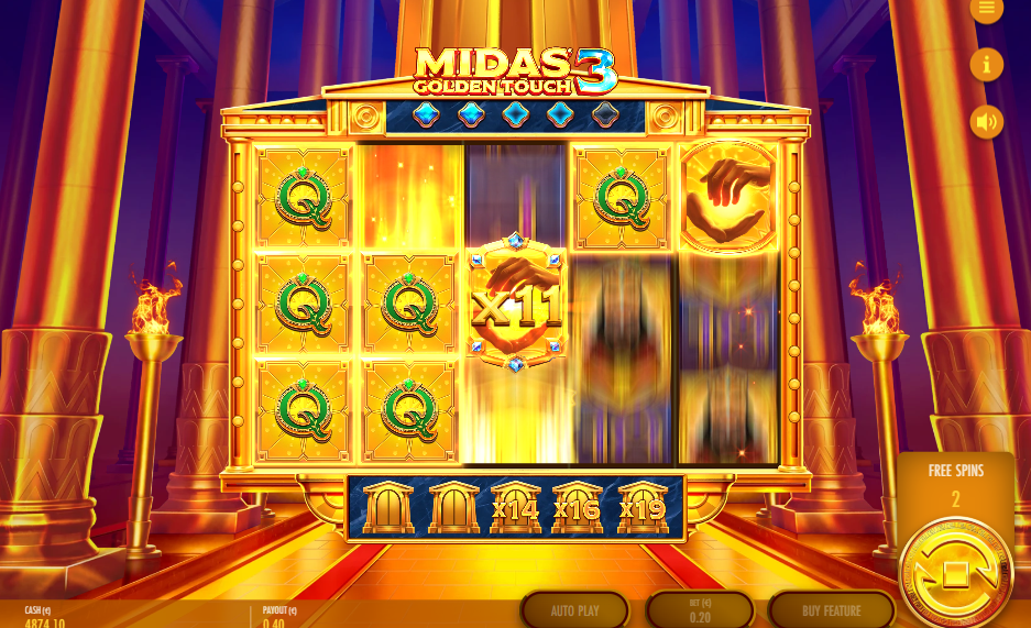 midas golden touch 3 bonus