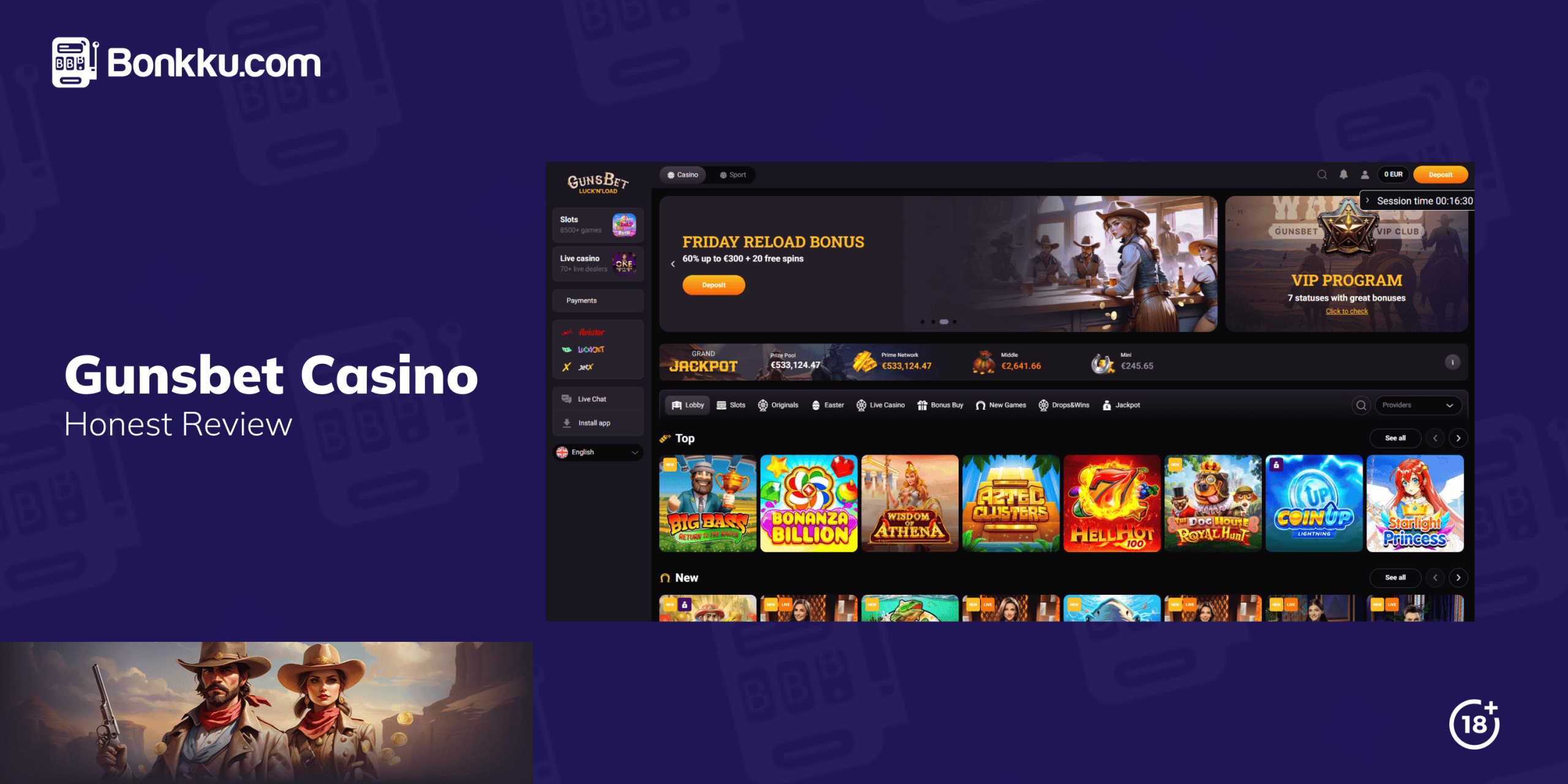 overview of gunsbet casino