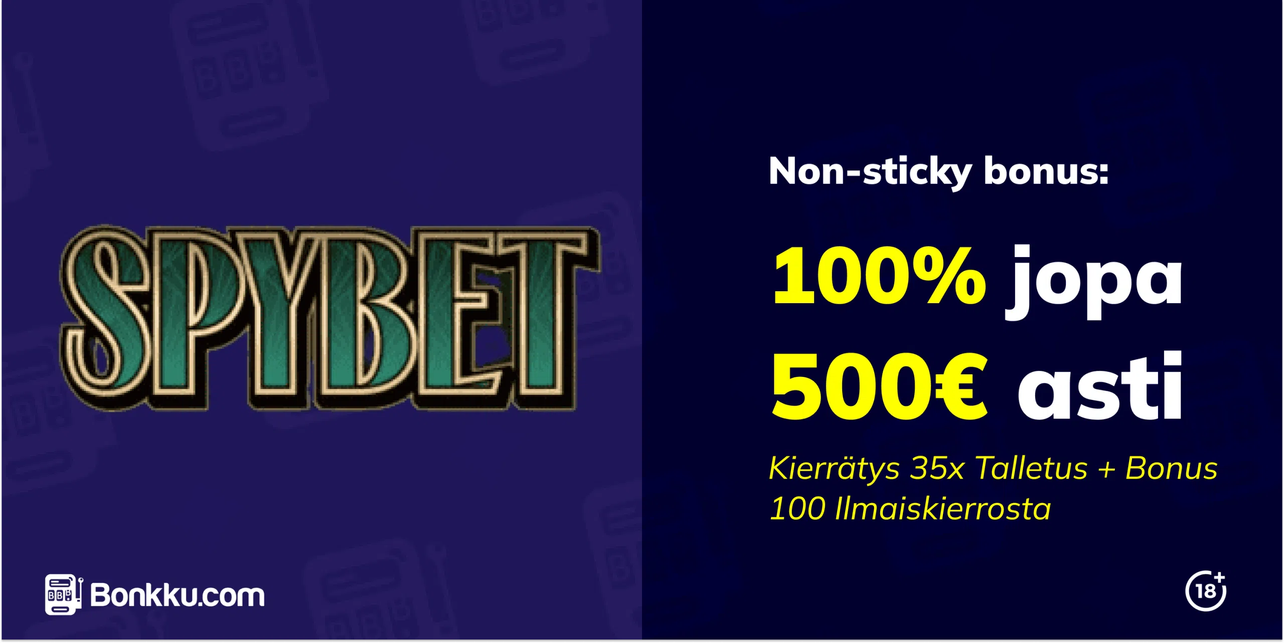 spybet casino tervetuliaisbonus