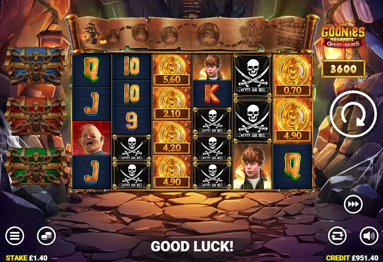 the goonies megaways quest for riches slot