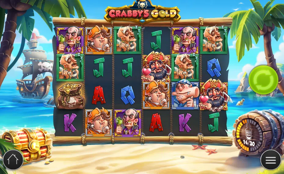 crabby's gold slot