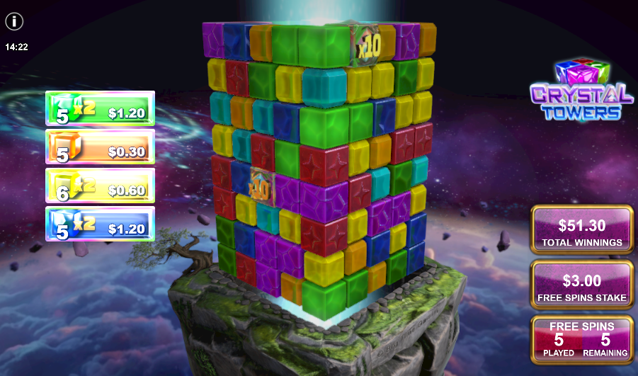 crystal towers bonus