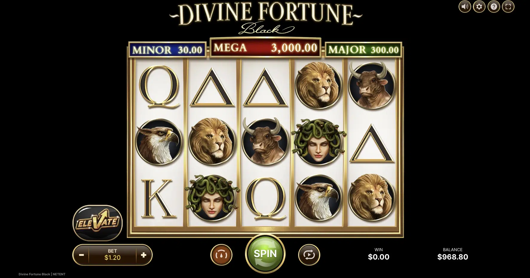 divine fortune black slot