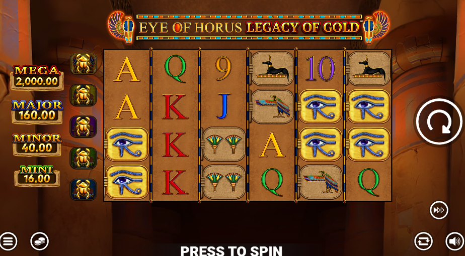 eye of horus legacy of gold slot