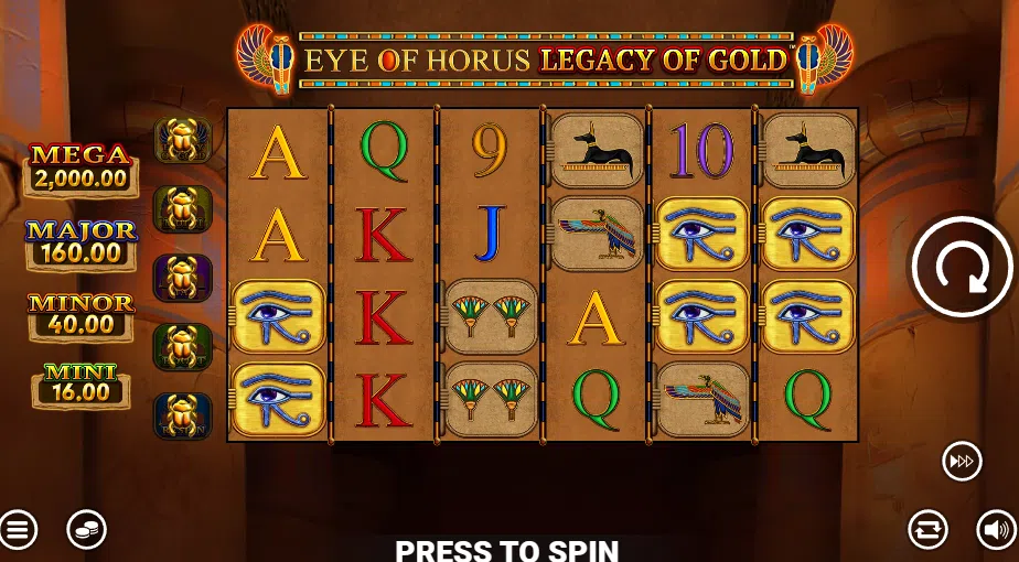 eye of horus legacy of gold slot