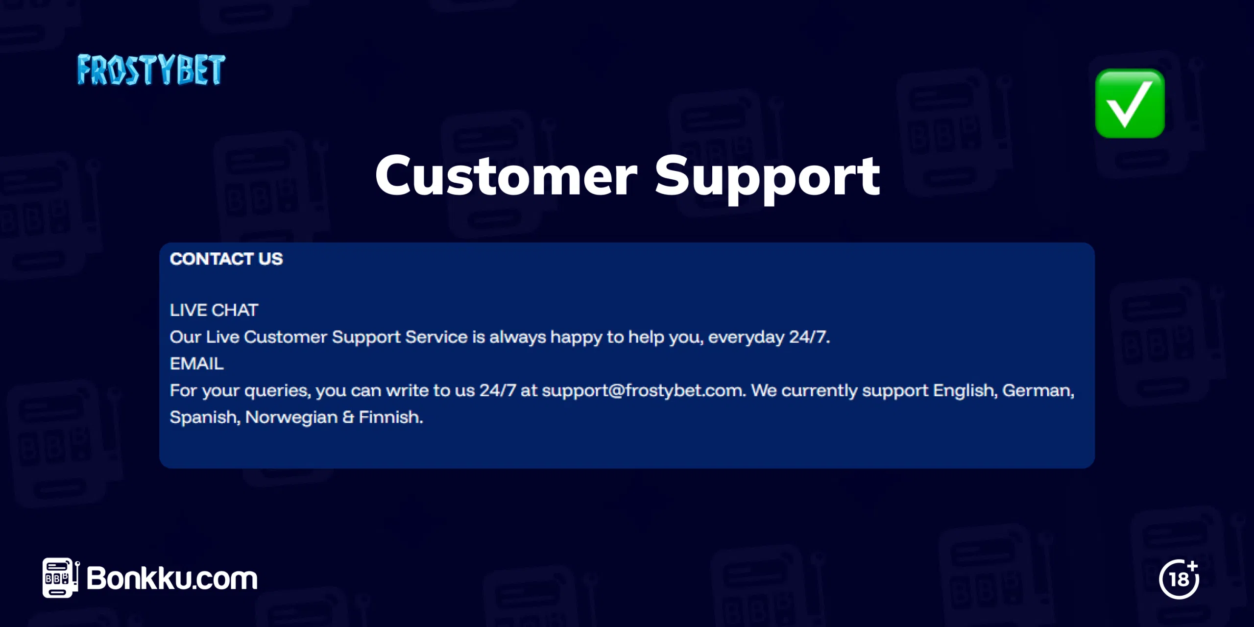 frostybet customer support