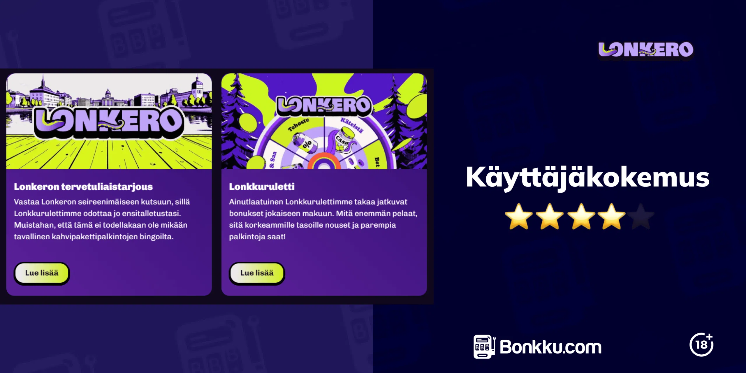 lonkero kasino käyttäjäkokemus