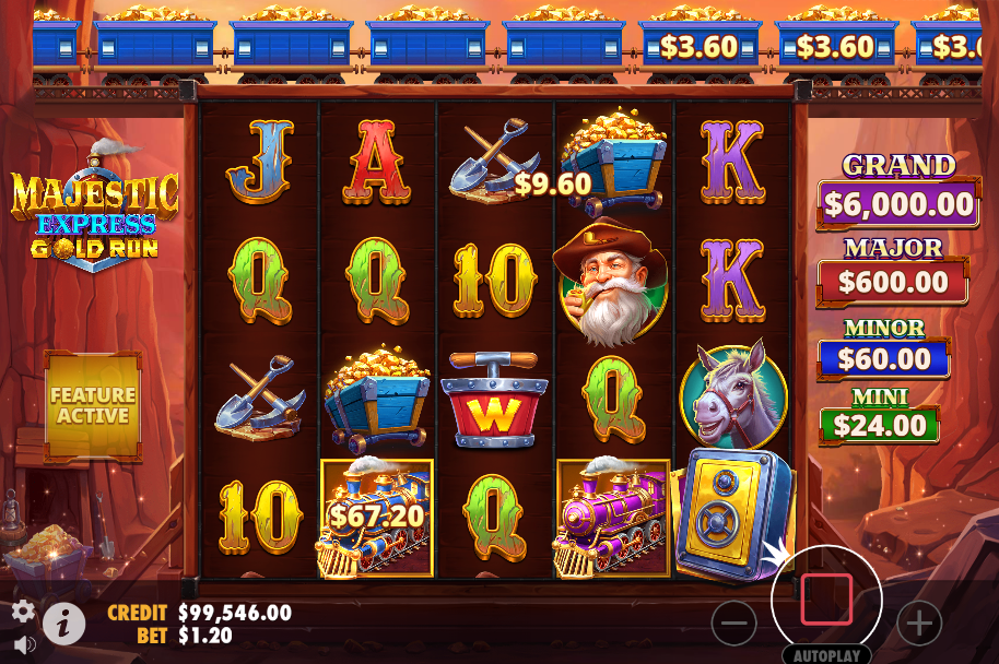 majestic express gold run bonus