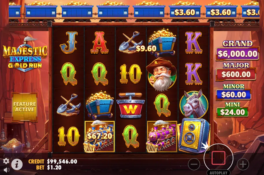 majestic express gold run bonus