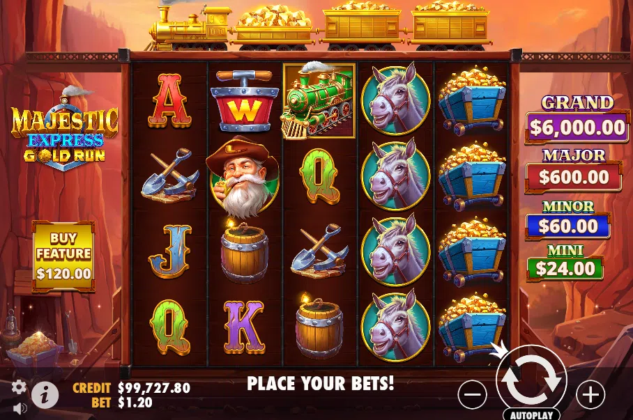 majestic express gold run slot